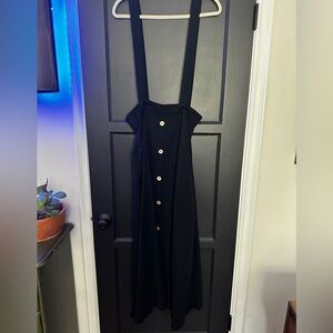 Black Suspenders Skirt Size L